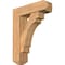 Ekena Millwork Merced Craftsman Smooth Bracket w/ Offset Brace, Western Red Cedar, 7 1/2"W x 26"D x 34"H BKT0806X26X34MRC04SWR - alternate 1
